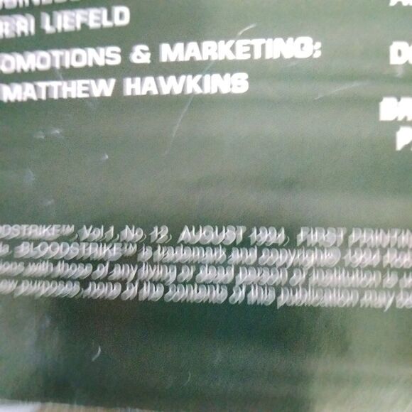 Image Comics Bloodstrike Comic Books Lot of 2 Issues # 1 and 12 1994 - Picture 10 of 10